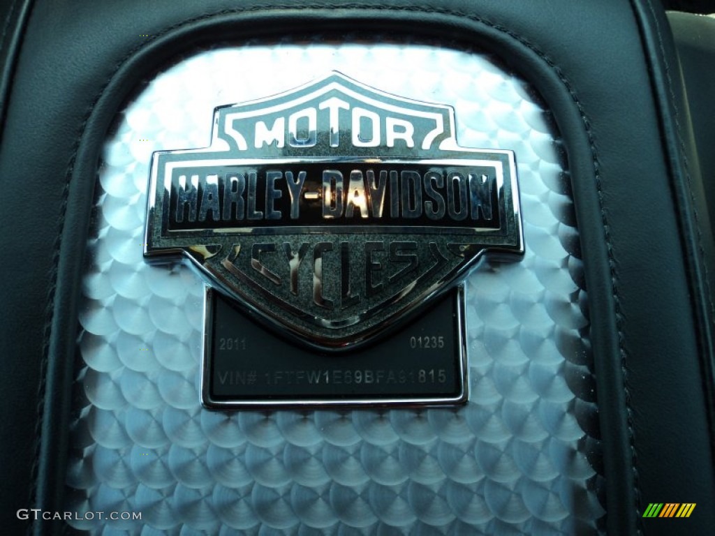 2011 F150 Harley-Davidson SuperCrew 4x4 - Ingot Silver Metallic / Black/Silver Smoke photo #28