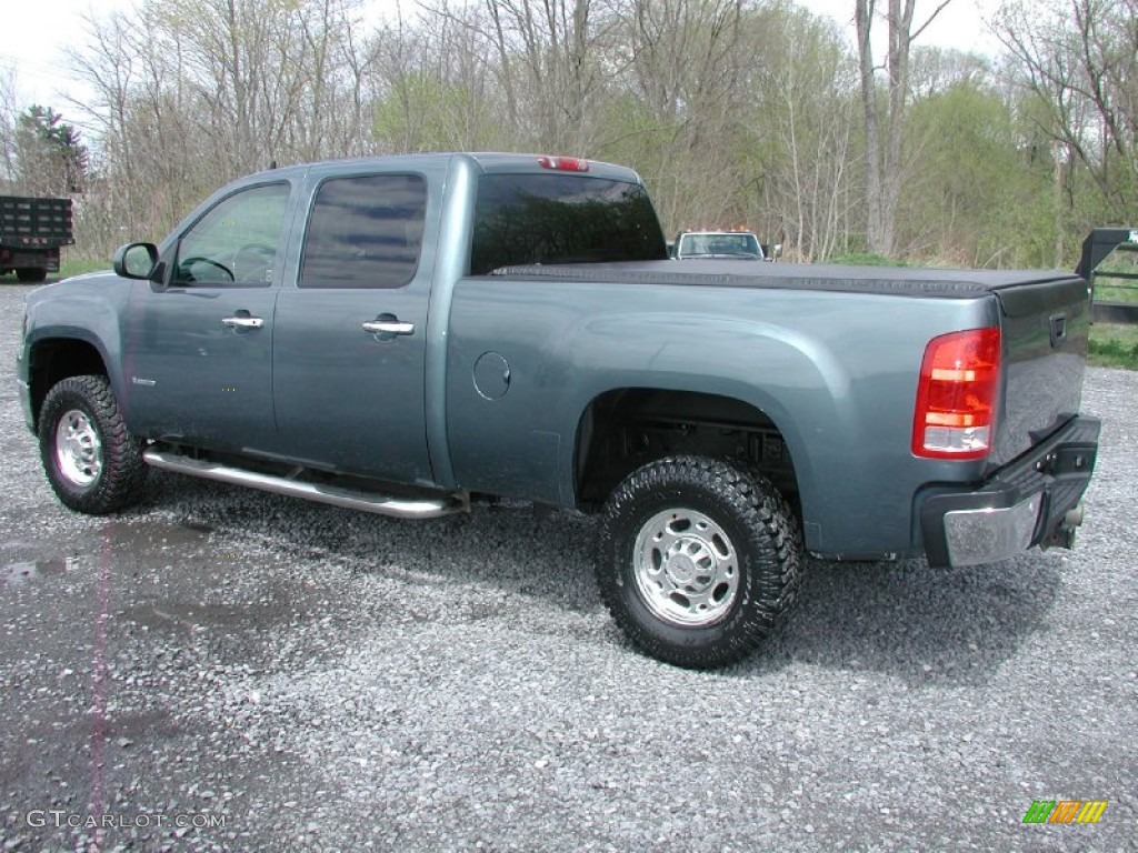 2007 Sierra 2500HD SLT Crew Cab 4x4 - Stealth Gray Metallic / Ebony Black photo #6