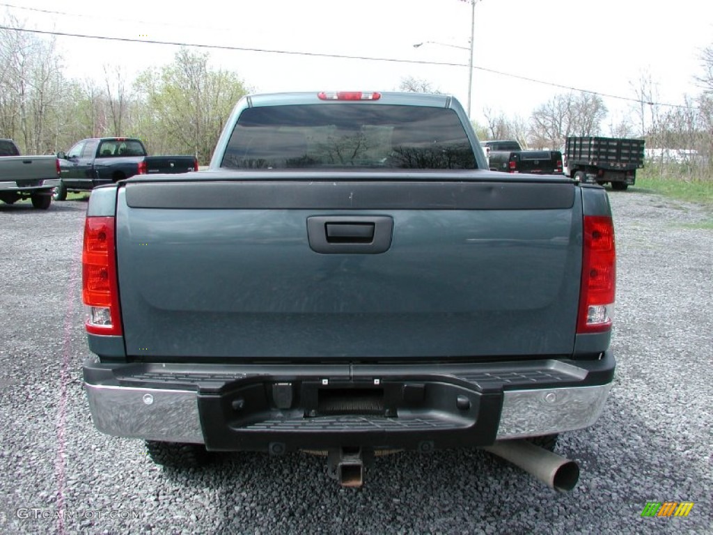 2007 Sierra 2500HD SLT Crew Cab 4x4 - Stealth Gray Metallic / Ebony Black photo #8