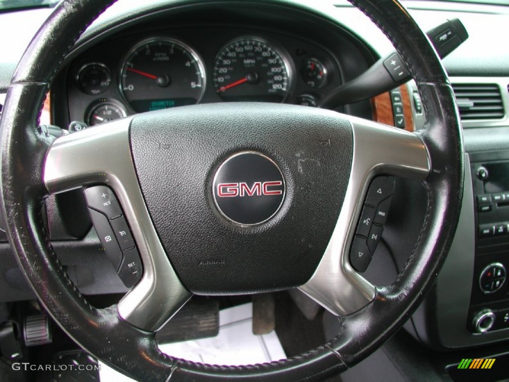 2007 Sierra 2500HD SLT Crew Cab 4x4 - Stealth Gray Metallic / Ebony Black photo #35