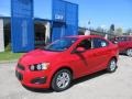 2012 Victory Red Chevrolet Sonic LS Sedan  photo #1