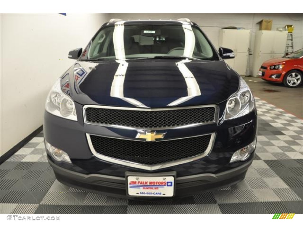 2012 Traverse LT - Dark Blue Metallic / Dark Gray/Light Gray photo #20