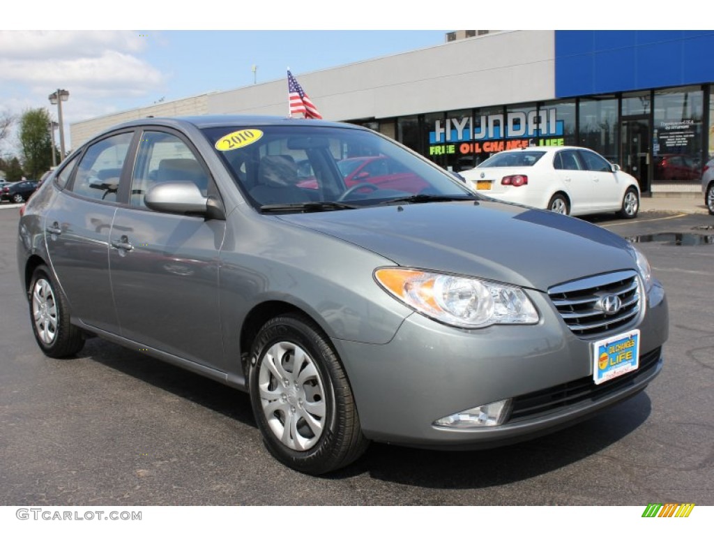 2010 Elantra GLS - Carbon Gray Mist / Gray photo #17