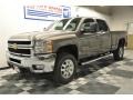 2012 Mocha Steel Metallic Chevrolet Silverado 3500HD LT Crew Cab 4x4  photo #1