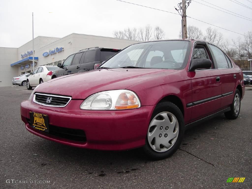 1997 Inza Red Pearl Honda Civic LX Sedan 6400133 Car