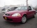 1997 Inza Red Pearl Honda Civic LX Sedan  photo #1