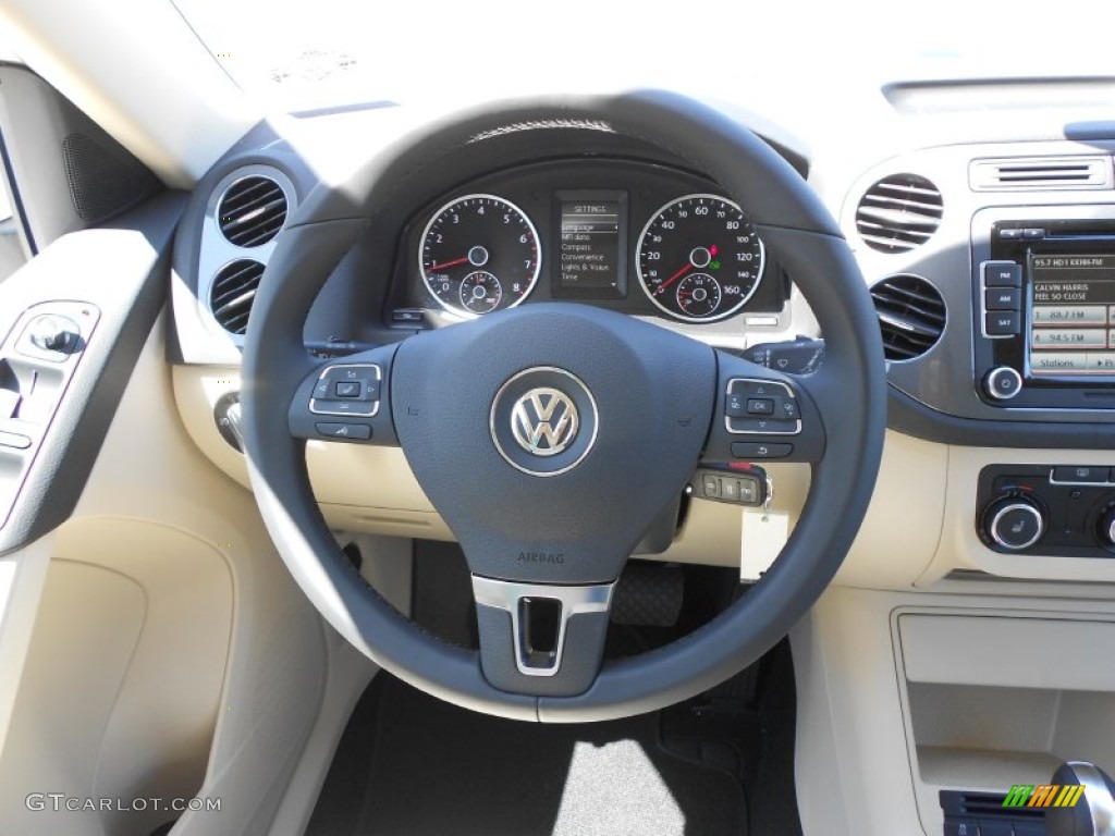 2012 Tiguan SE - Candy White / Beige photo #16