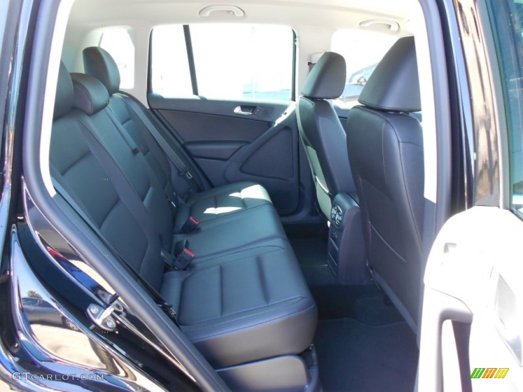2012 Tiguan SE - Deep Black Metallic / Black photo #14