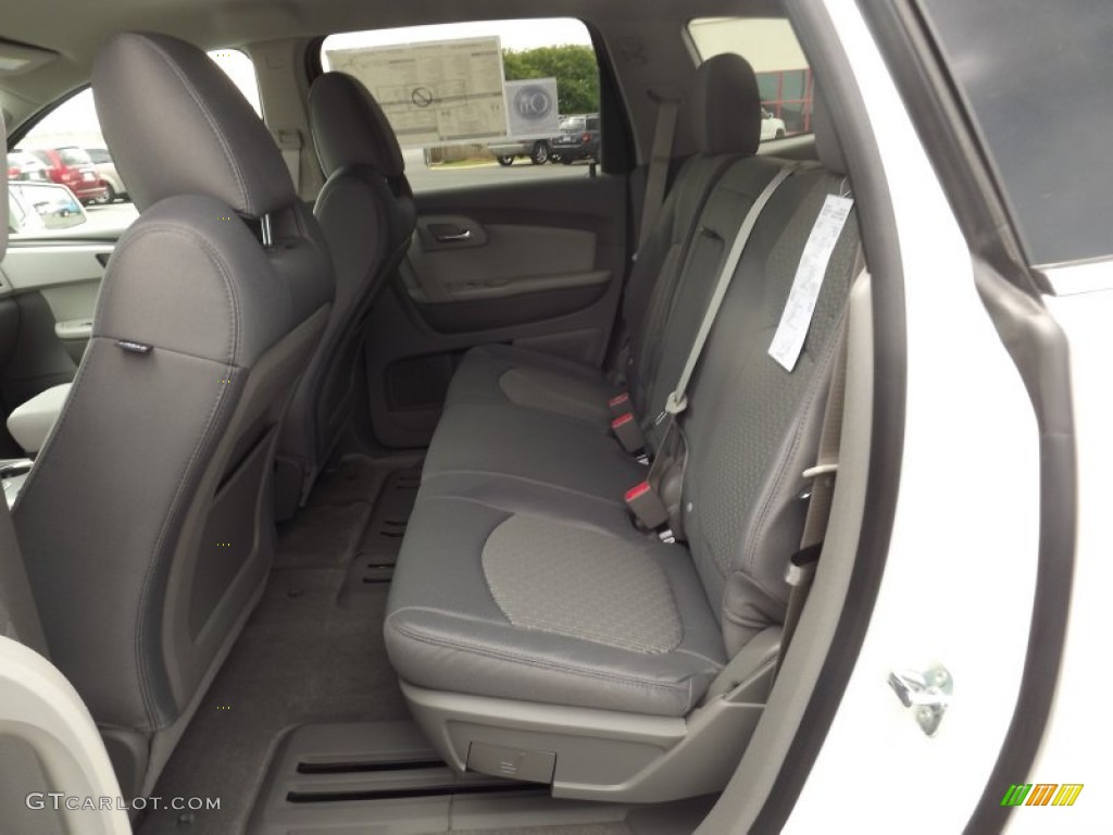 2012 Traverse LT - White Diamond Tricoat / Dark Gray/Light Gray photo #14