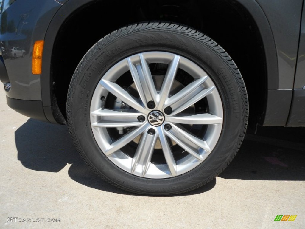 2012 Tiguan SE - Pepper Gray Metallic / Black photo #8