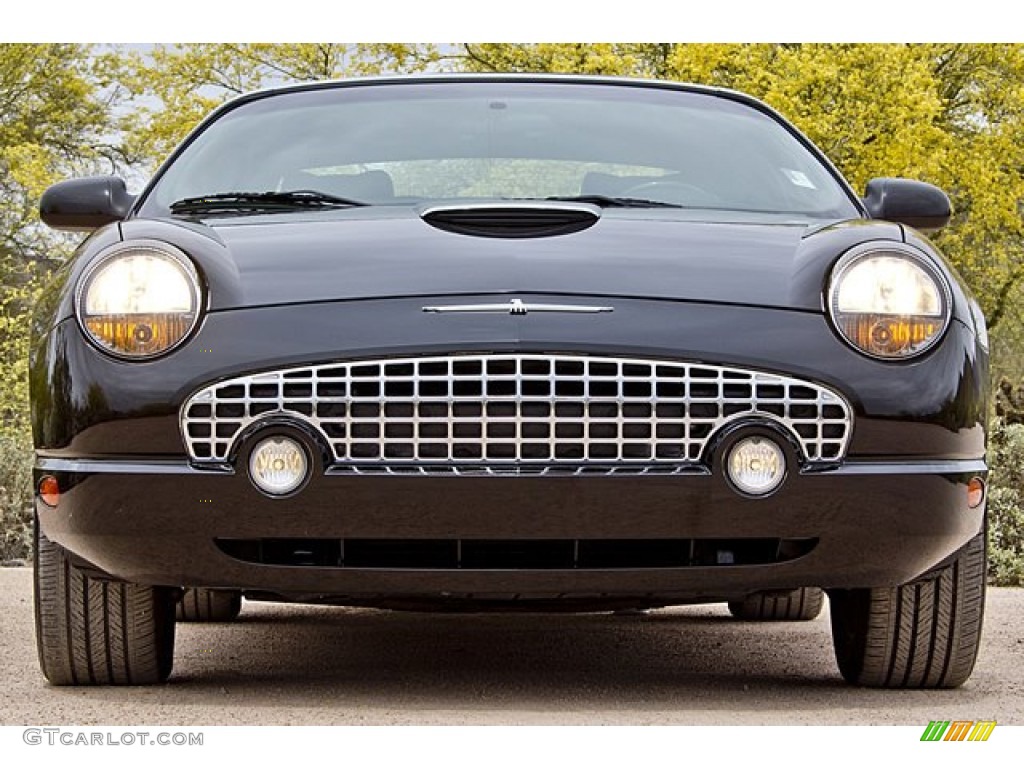 Evening Black 2002 Ford Thunderbird Premium Roadster Exterior Photo #64321606