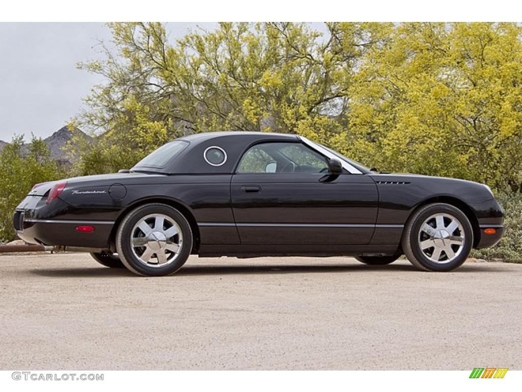 Evening Black 2002 Ford Thunderbird Premium Roadster Exterior Photo #64321637
