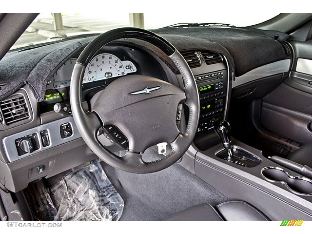 2002 Ford Thunderbird Premium Roadster Midnight Black Dashboard Photo #64321729