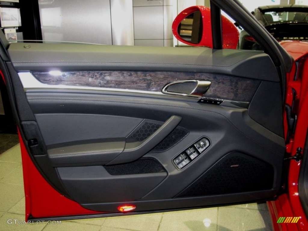 2013 Porsche Panamera GTS Black w/Alcantara Door Panel Photo #64321813