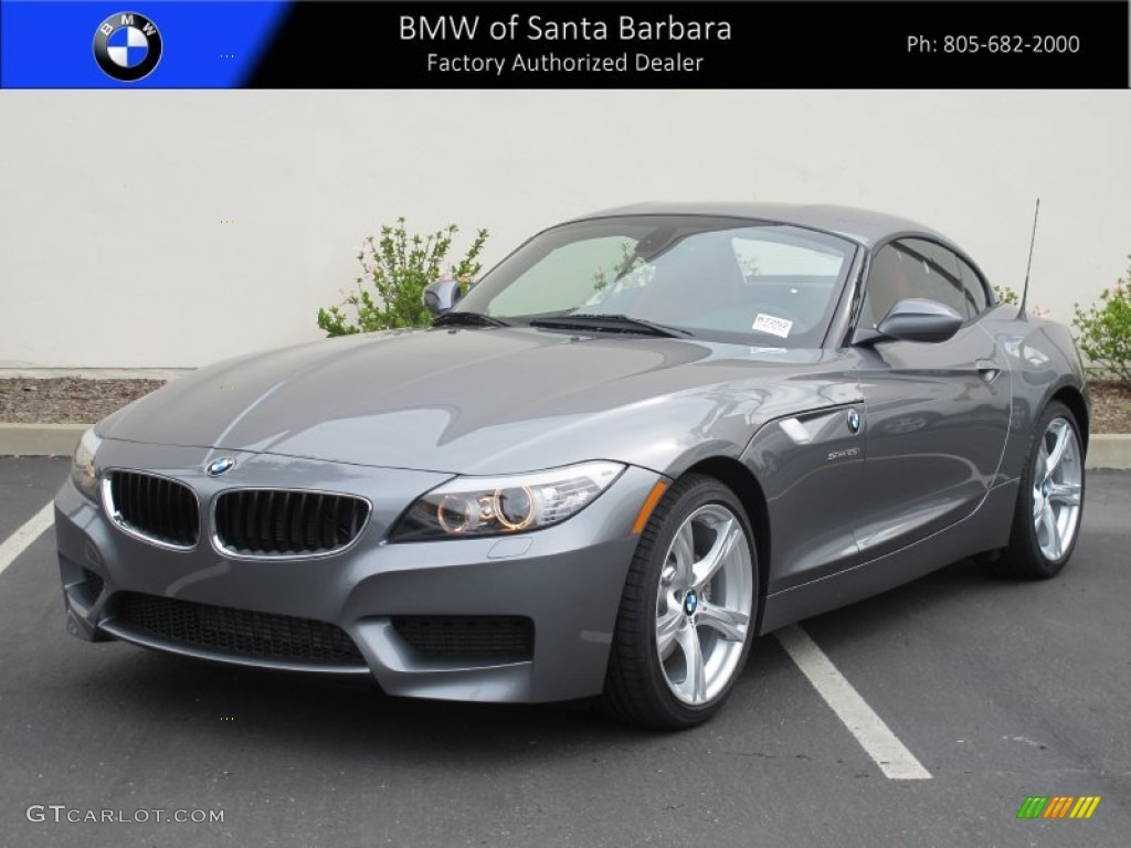 2012 Z4 sDrive28i - Space Gray Metallic / Coral Red photo #1