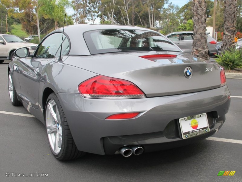 2012 Z4 sDrive28i - Space Gray Metallic / Coral Red photo #3