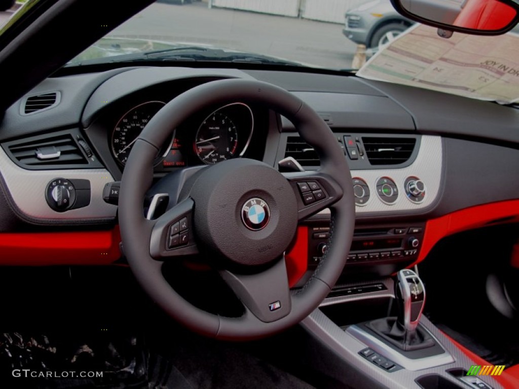 2012 BMW Z4 sDrive28i Coral Red Dashboard Photo #64321924