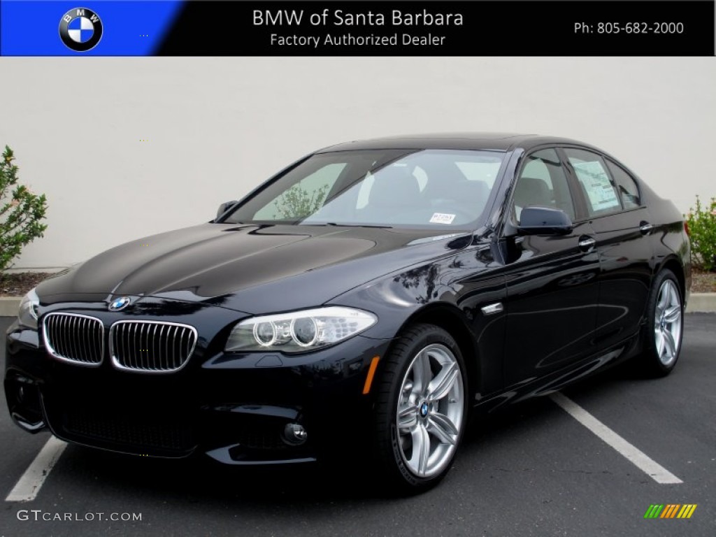 2012 5 Series 535i Sedan - Carbon Black Metallic / Everest Gray photo #1