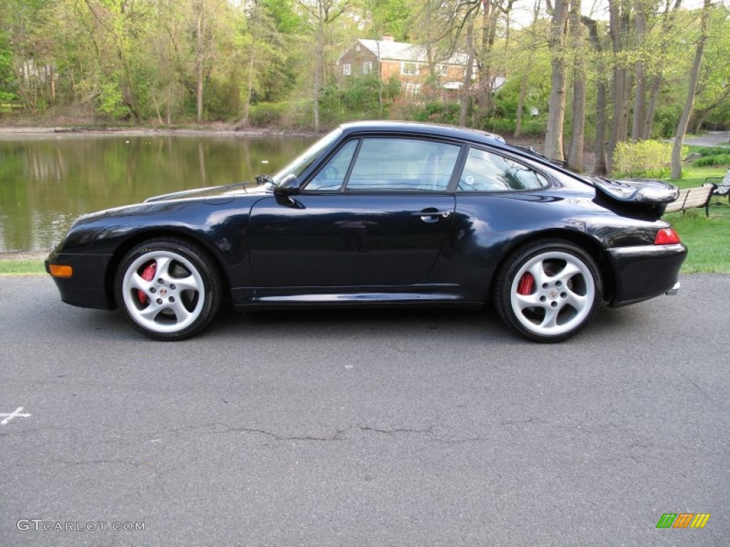 Midnight Blue Metallic 1996 Porsche 911 Turbo Exterior Photo #64322085
