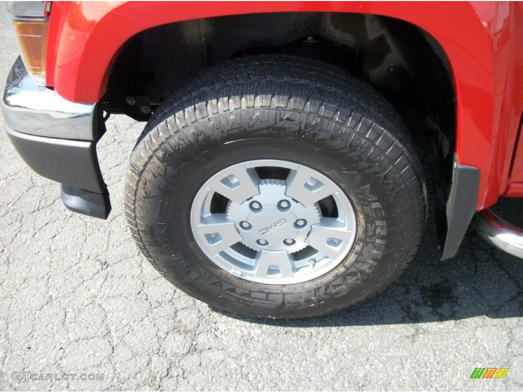 2008 Canyon SLE Extended Cab 4x4 - Red Orange Metallic / Ebony photo #6