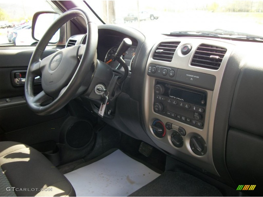 2008 Canyon SLE Extended Cab 4x4 - Red Orange Metallic / Ebony photo #26