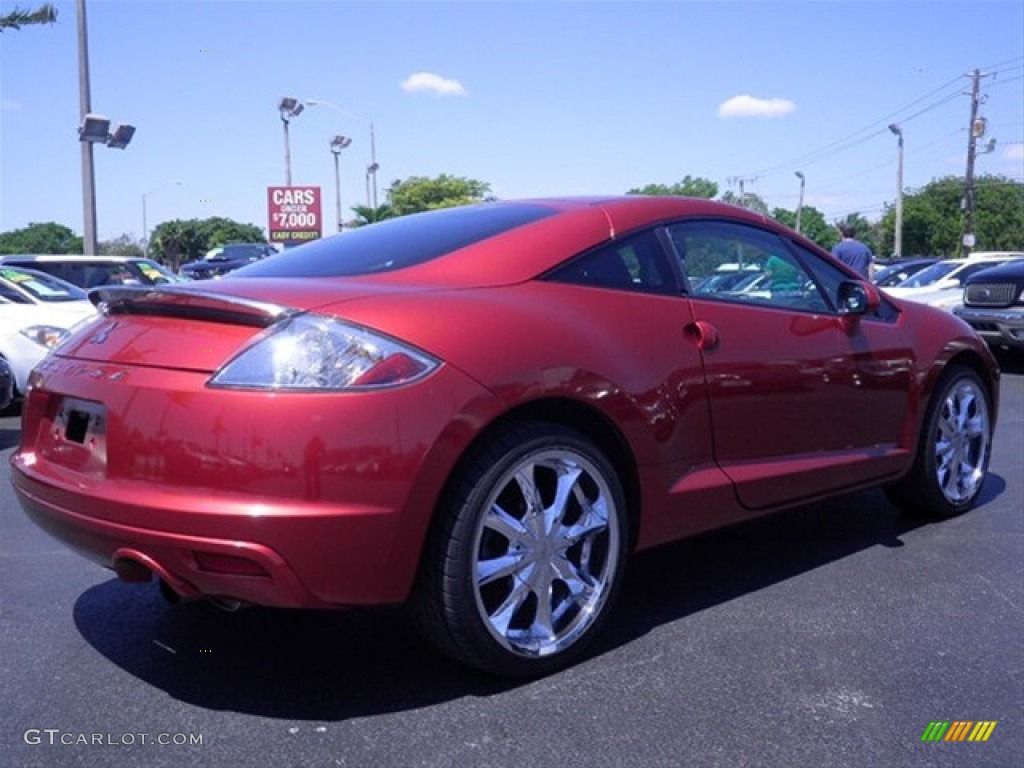 2009 Eclipse GS Coupe - Rave Red Pearl / Dark Charcoal photo #3