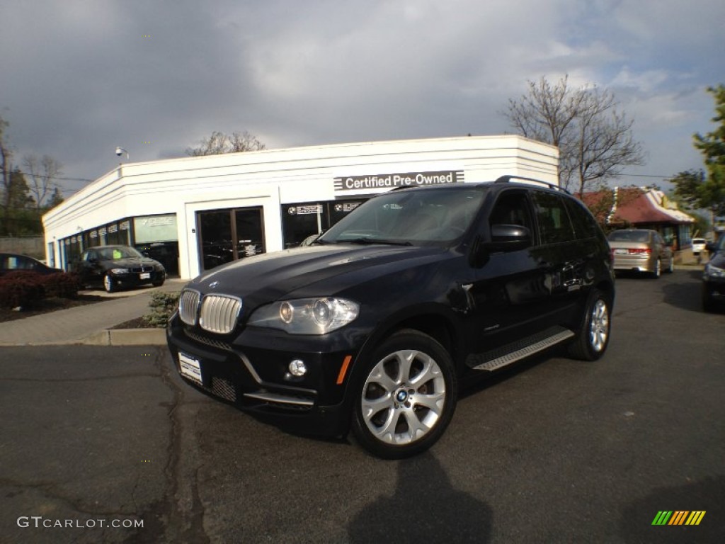 2009 X5 xDrive48i - Black Sapphire Metallic / Black photo #1