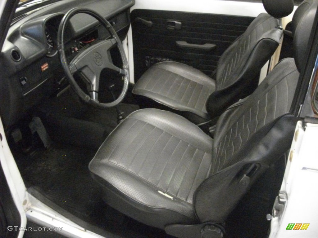 Black Interior 1978 Volkswagen Beetle Convertible Photo #64325326