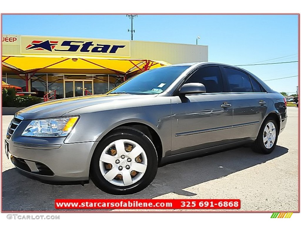 2009 Sonata GLS V6 - Willow Gray / Gray photo #1