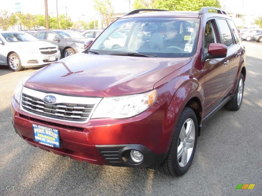 2010 Forester 2.5 X Limited - Paprika Red Pearl / Platinum photo #1