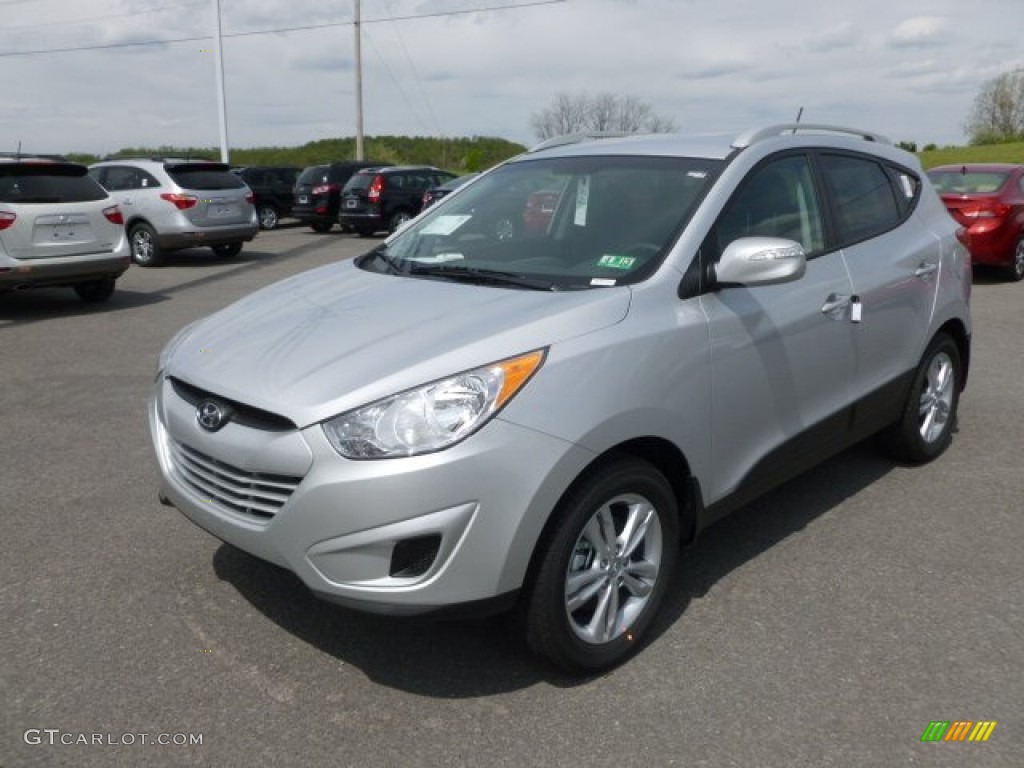 2012 Tucson GLS - Diamond Silver / Black photo #2