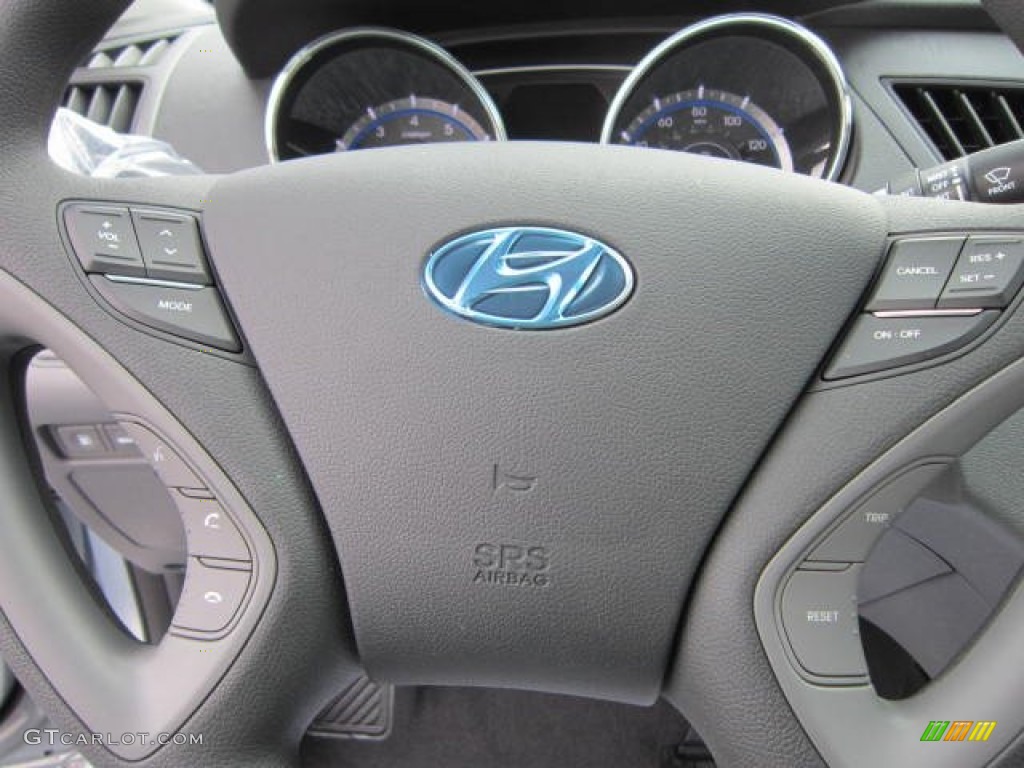 2013 Hyundai Sonata GLS Gray Steering Wheel Photo #64329583