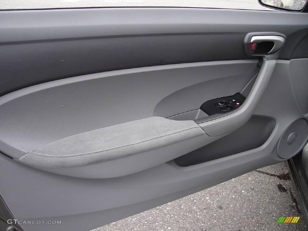 2006 Civic LX Coupe - Galaxy Gray Metallic / Gray photo #18
