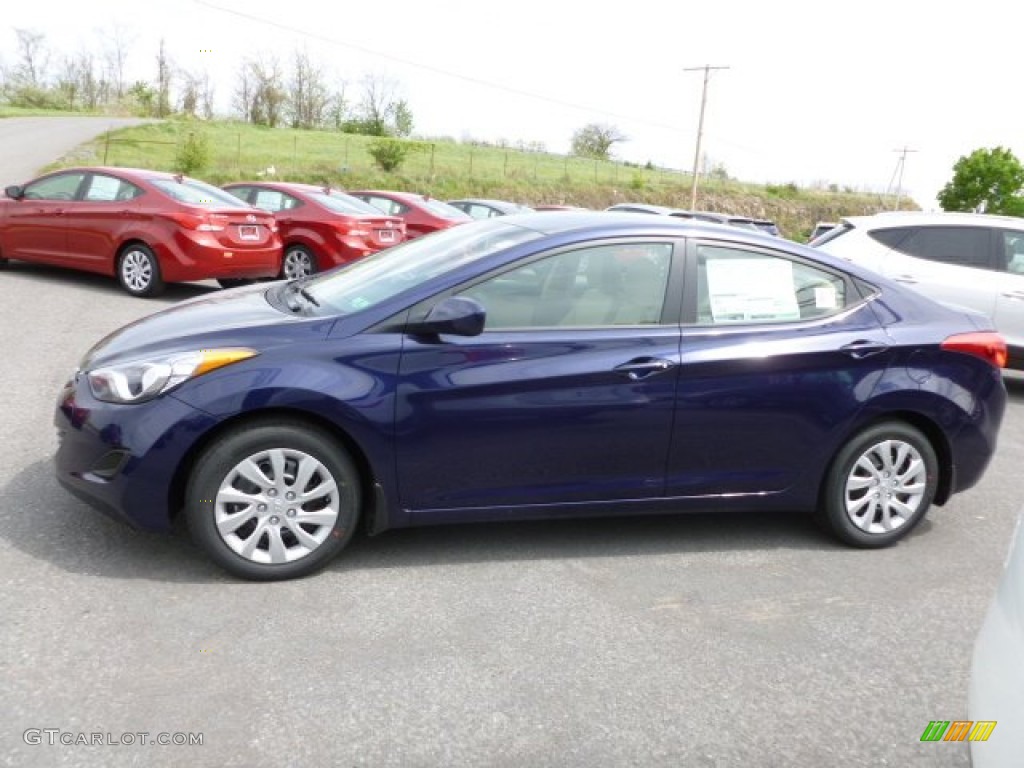 Indigo Night 2013 Hyundai Elantra GLS Exterior Photo #64330252