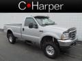 Silver Metallic 2003 Ford F350 Super Duty XLT Regular Cab 4x4