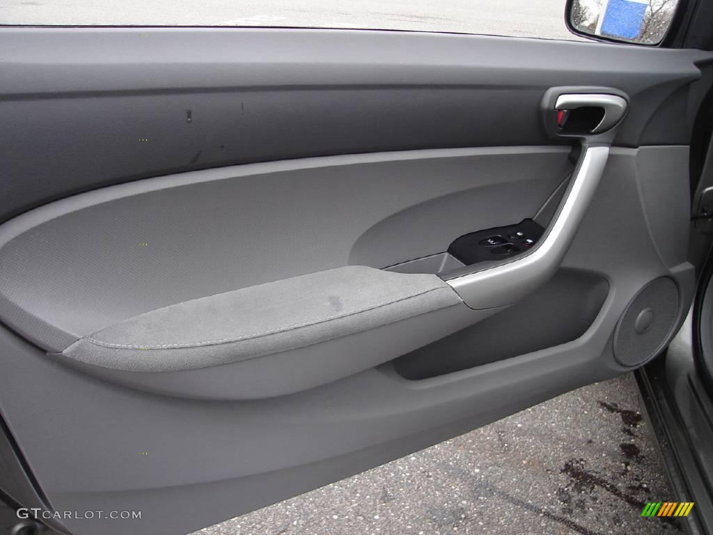 2006 Civic EX Coupe - Galaxy Gray Metallic / Gray photo #19