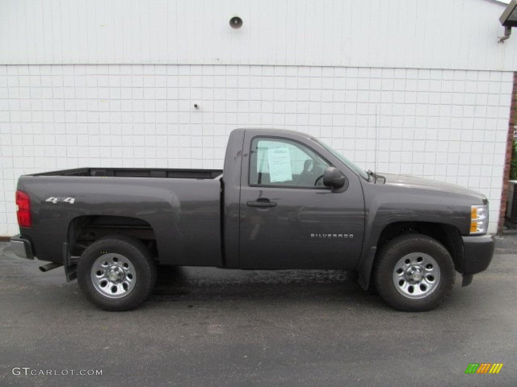 2010 Silverado 1500 Regular Cab 4x4 - Taupe Gray Metallic / Dark Titanium photo #2