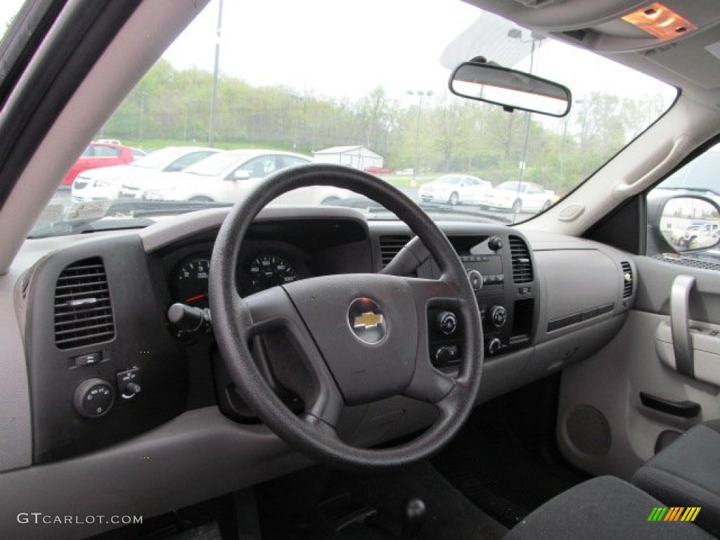 2010 Silverado 1500 Regular Cab 4x4 - Taupe Gray Metallic / Dark Titanium photo #11