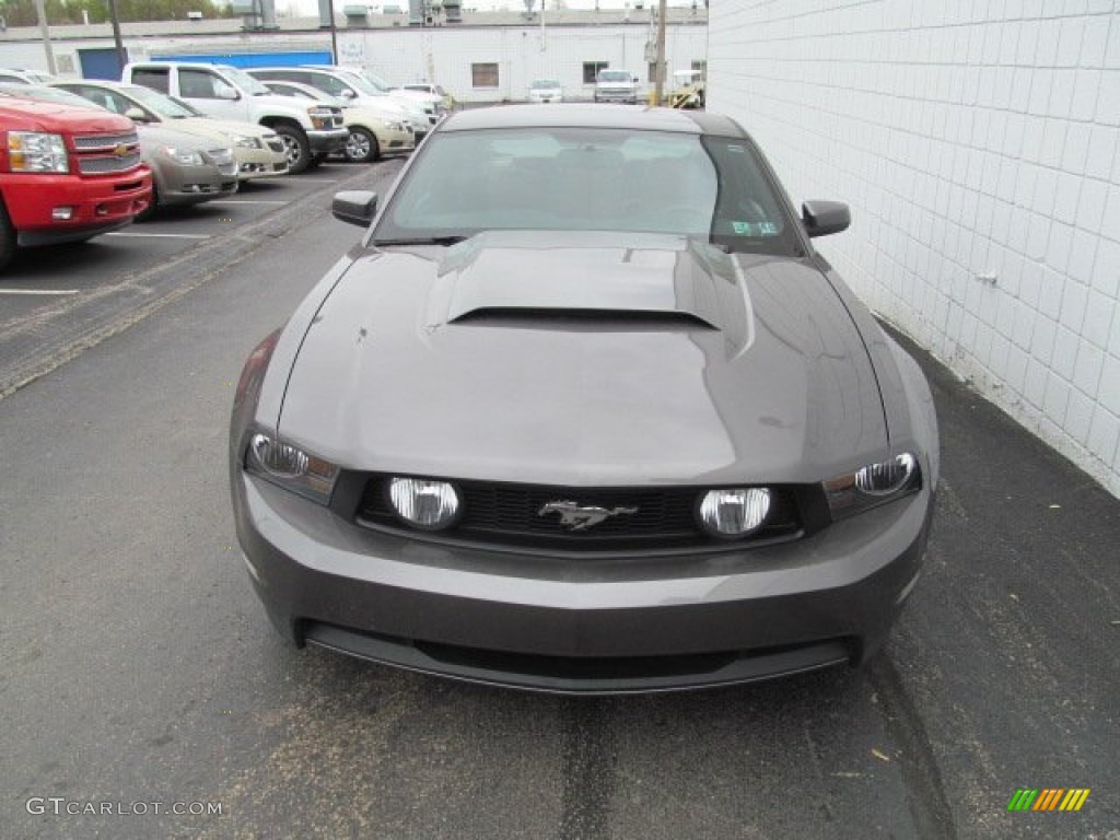 2011 Mustang GT Premium Coupe - Sterling Gray Metallic / Saddle photo #5