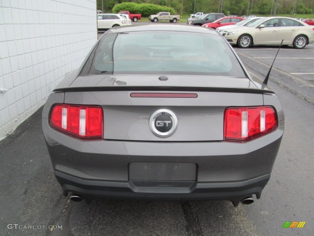 2011 Mustang GT Premium Coupe - Sterling Gray Metallic / Saddle photo #8