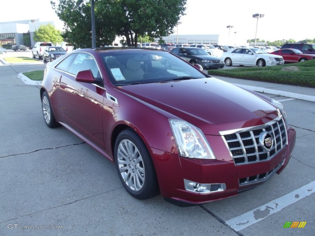 Crystal Red Tintcoat 2012 Cadillac CTS Coupe Exterior Photo #64332686