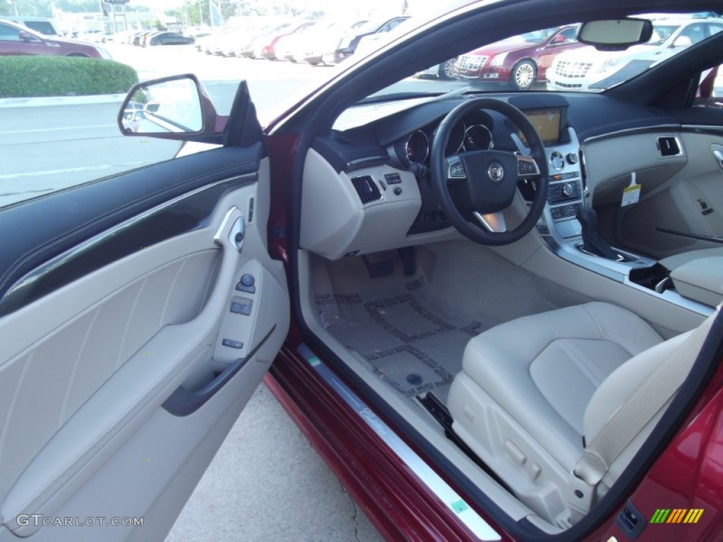Ebony/Cashmere Interior 2012 Cadillac CTS Coupe Photo #64332779