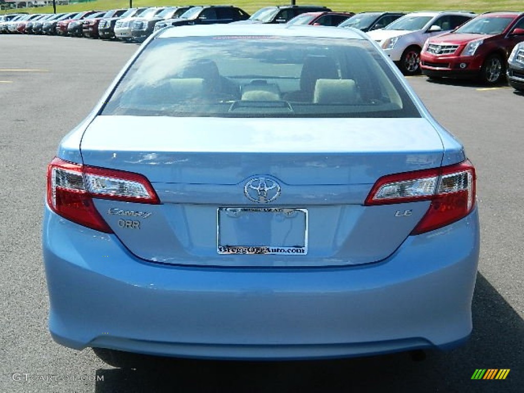 2012 Camry LE - Clearwater Blue Metallic / Ash photo #4