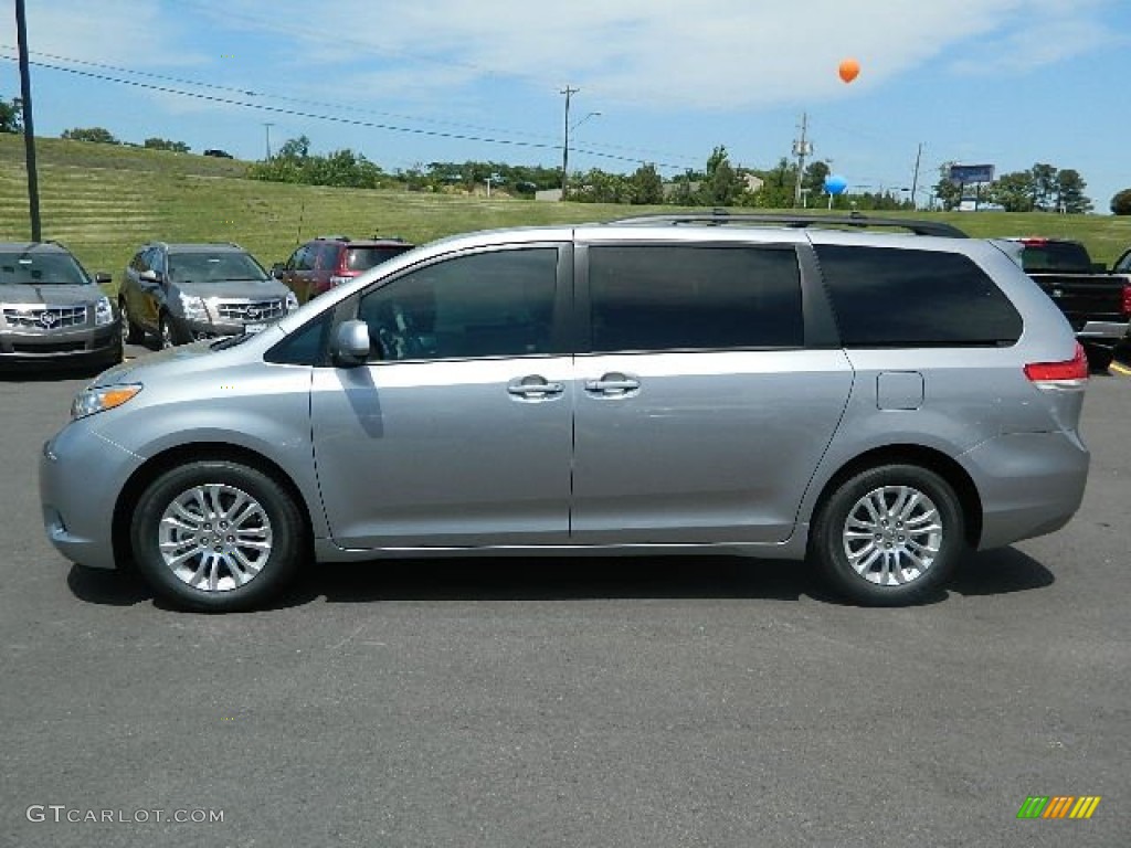 2012 Sienna XLE - Silver Sky Metallic / Light Gray photo #6