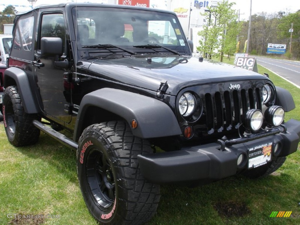 2011 Wrangler Sport 4x4 - Black / Black photo #3