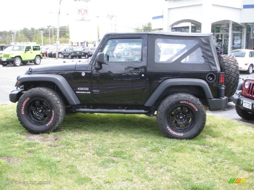 2011 Wrangler Sport 4x4 - Black / Black photo #9