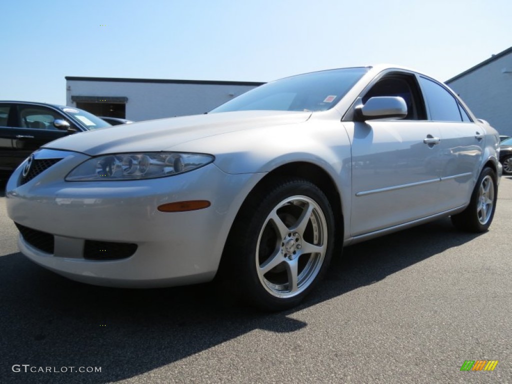 2003 MAZDA6 i Sedan - Satin Silver Metallic / Gray photo #1