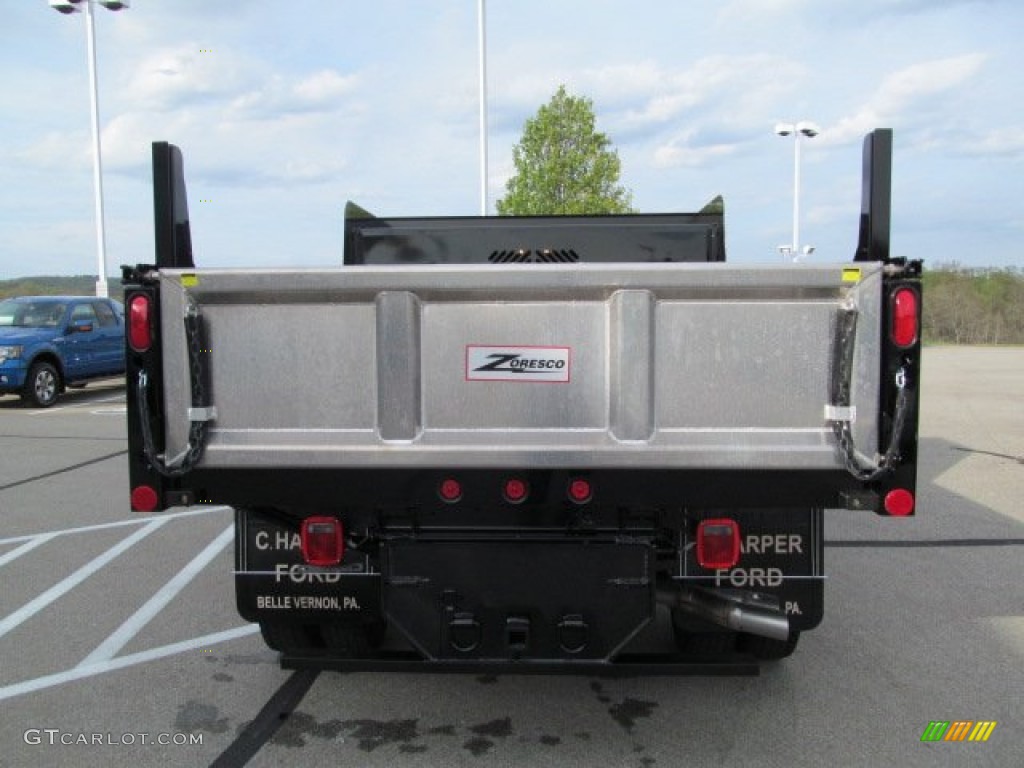 2012 F550 Super Duty XL Supercab 4x4 Dump Truck - Black / Steel photo #10