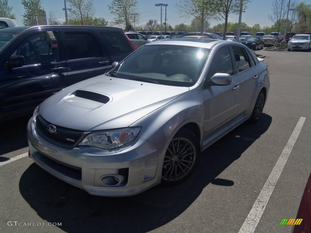 2012 Impreza WRX Premium 4 Door - Ice Silver Metallic / Black photo #2