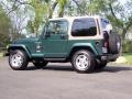 2000 Forest Green Pearl Jeep Wrangler Sahara 4x4  photo #17